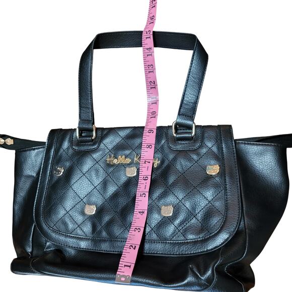 Loungefly Hello Kitty Black Quilted Purse - Picture 15 of 16